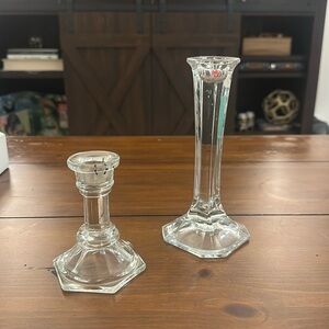 Crystal candle stick holders
